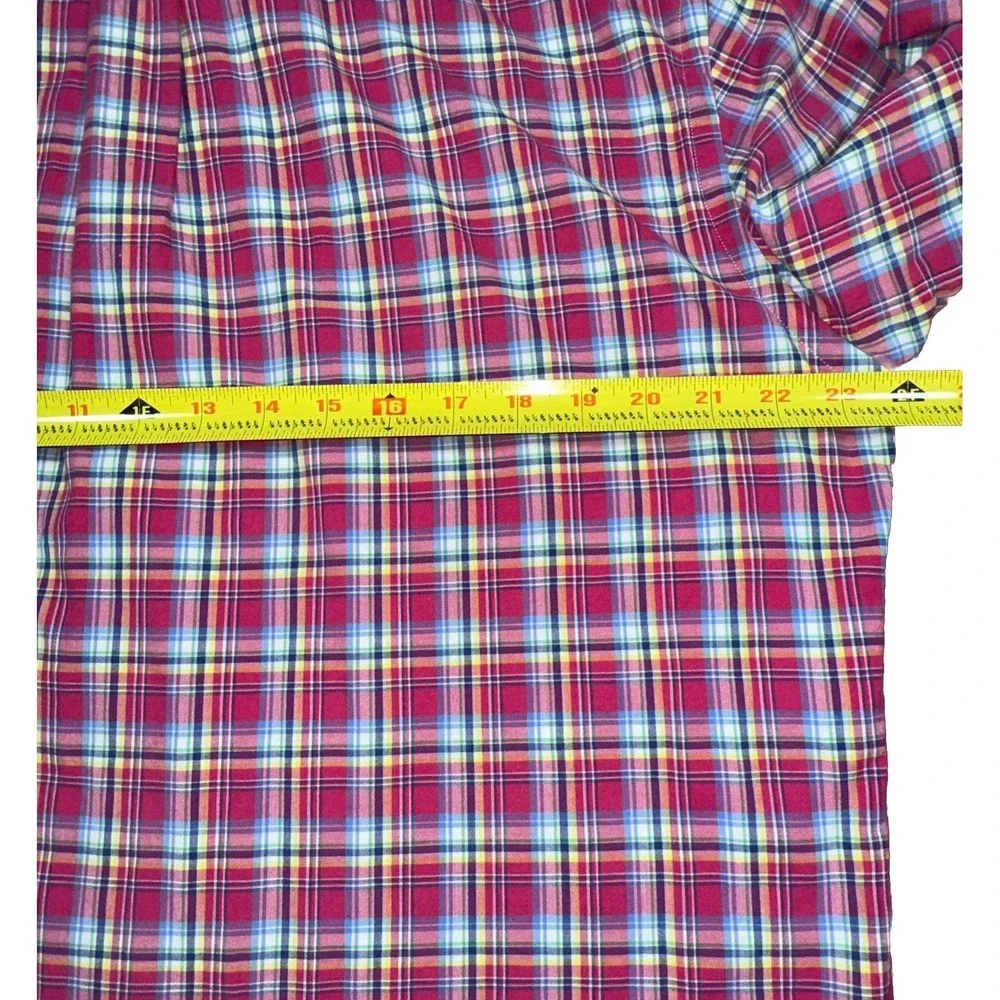 Ralph Lauren Shirt Mens XL Slim Fit Multicolor Plaid Lined Flannel Long Sleeve